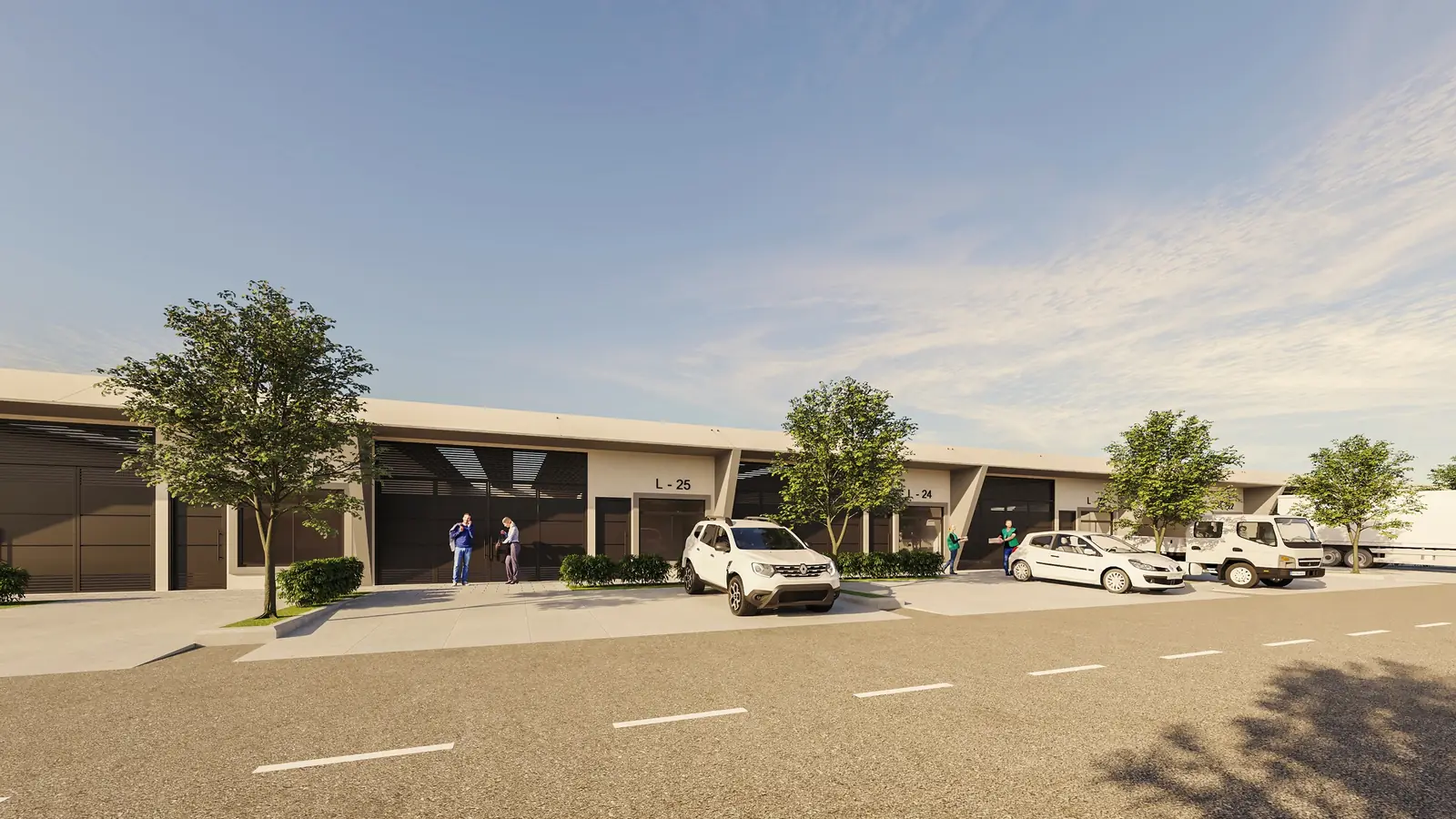 Render de las bodegas de la etapa 9